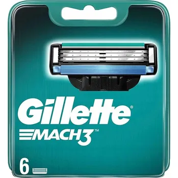 Náhradní hlavice do holicích strojků Gillette Mach3, 6 kusů