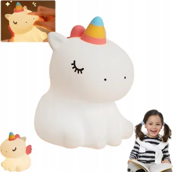 Lampička Noční lampa pro děti JEDNOROŽEC silikon bezpečná měkká DÁREK VÁNOCE