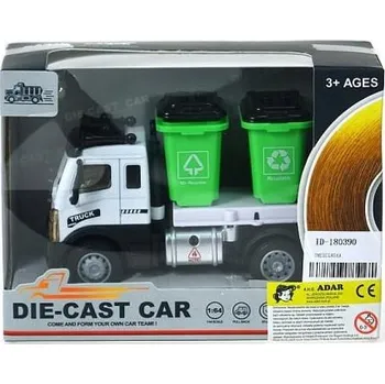 autíčko Kovový popelářský vůz 1:64