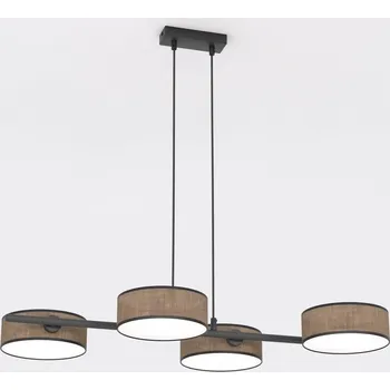 Emibig DRUMZ 4 BROWN Závěsné/stropní svítidlo Černá. hnědá E14 10W MAX LED