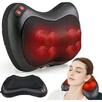 Masážní přístroj MASÁŽNÍ PŘÍSTROJ NA KRK A ZÁDA VYHŘÍVANÝ SHIATSU POLŠTÁŘ