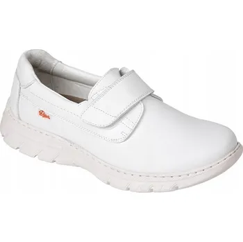 Pracovní obuv DÁMSKÉ LÉKAŘSKÉ BOTY POLOBOTKY PRACOVNÍ BÍLÉ NA SUCHÝ ZIP 41