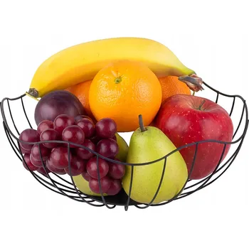 Obraz Kovový koš na ovoce černý