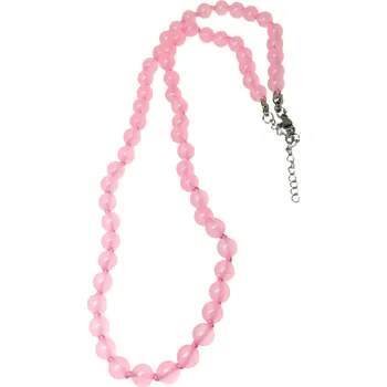 Náhrdelník Jadeitový náhrdelník růžový 6 mm