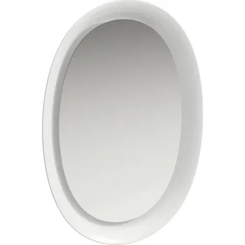 Zrcadlo LAUFEN THE NEW CLASSIC Keramické zrcadlo s ambientním LED osvětlením, pro externí vypínač, barva světla 4000 K 500x80, Bílá - H4060700850001