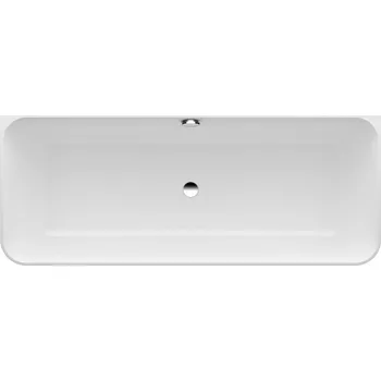 Vana LAUFEN LINDEN Vana, ke stěně (D - tvar), včetně sady podpěr a nohou, materiál Marbond 1800x800, Bílá - H2209470000001