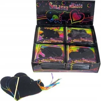 Hračka pro nejmenší ŠKRABADLA KARTIČKY RŮZNÉ TVARY DĚTI 6 KS