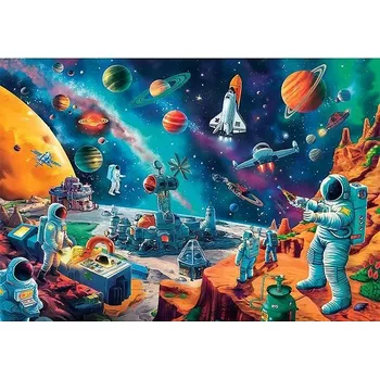 Puzzle CLEMENTONI Puzzle Vesmírná parta 104 dílků