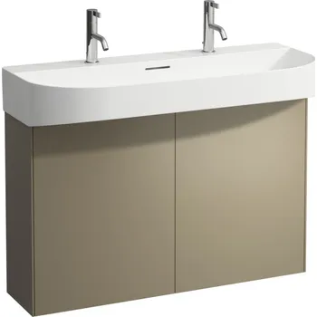 Koupelnový nábytek LAUFEN SONAR Skříňka pod umyvadlo, 2 dvířka, pro umyvadlo H810347 975x240, Titan (lak) - H4054840340421