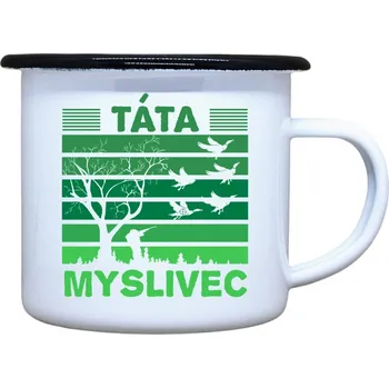 DOBRÝ TRIKO Plecháček s potiskem Táta myslivec Velikost plecháčku: 330 ml