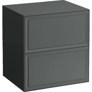 Koupelnový nábytek LAUFEN THE NEW CLASSIC Skříňka pod umyvadlo 600, se 2 zásuvkami, bez výřezu 575x455, Šedá traffic - H4060060856271