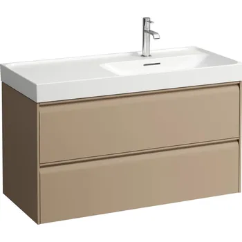 Koupelnový nábytek LAUFEN MEDA Skříňka pod umyvadlo, 2 zásuvky, pro umyvadlo H817117 985x450, Cappuccino - H4217420114651