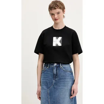 Pánské tričko Bavlněné tričko Karl Lagerfeld Jeans B1W17055 černá 99X, vel. M