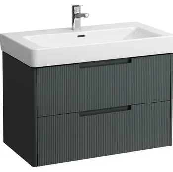 Nábytek LAUFEN JUNA Skříňka pod umyvadlo, 2 zásuvky, pro umyvadlo PRO S H813965 820x445, Šedá traffic - H4115221092661