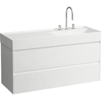 Nábytek LAUFEN LANI Skříňka pod umyvadlo, se 2 zásuvkami, pro umyvadlo H813333 1180x450, Bílá mat - H4039821122601