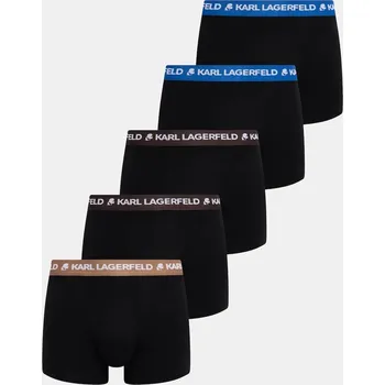 Boxerky Boxerky Karl Lagerfeld LOGO TRUNK 5-pack černá barva, B1M47030 99A, vel. S