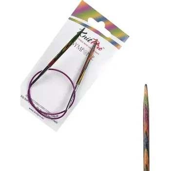 Jehlice KnitPro Symfonie kruhové fixní jehlice 4mm 40cm (KnitPro Symfonie kruhové dřěvěné jehlice 4mm 40cm)