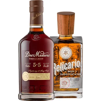 Rum Set Dos Maderas PX 5+5 + Relicario Ron Dominicano Superior (set 1 x 0.7 l, 1 x 0.7 l)