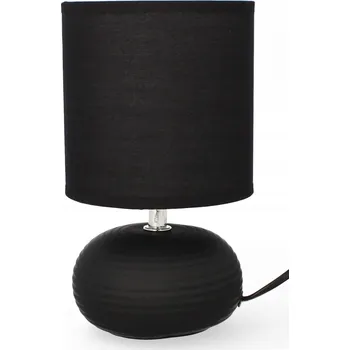 Lampička LUXUSNÍ KERAMICKÁ LAMPA LIVELLO 23CM ČERNÁ NOČNÍ LAMPA S KABELEM