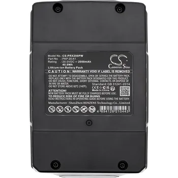 Baterie k notebooku Baterie Cameron Sino CS-PRX200PW pro Parkside PSBSA 20-Li B2 - neoriginální