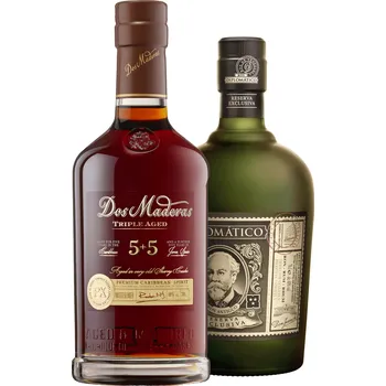 Set Diplomático Reserva Exclusiva + Dos Maderas PX 5+5 1,4l (set 1 x 0.7 l, 1 x 0.7 l)