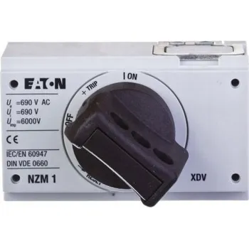 vypínač Eaton otočný pohon černý s blokováním NZM1 XDV 260125