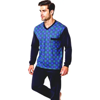 Pánské pyžamo Pánské Pyžamo Dlouhé FOLTÝN PD 369 Velikost: 4XL