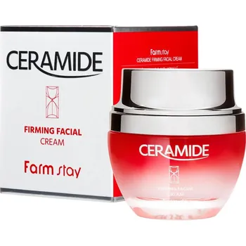 Pleťový krém Zpevňující krém na obličej Farmstay Ceramide pro denní i noční použití 50 ml