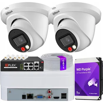 Bezpečnostní kamera Sada monitoringu se 2 kamerami PC-HDW2849TM-S-IL-0280B 8 Mpx Smart Dual Light