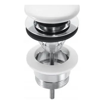 Sifon Zátka s přepadem klik-klak kulatý Roca bílá A505401100