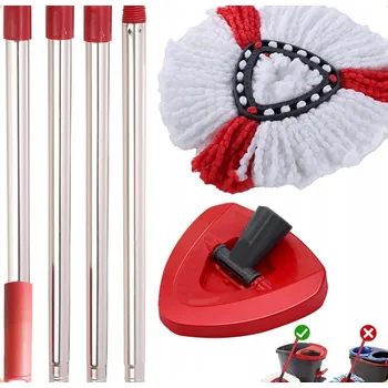 mop Kompletní mop s nastavitelnou rukojetí kompatibilní s Vileda + zesílená náhrada