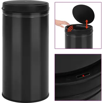 Odpadkový koš Odpadkový koš Greatstore vidaXL 70 l černý