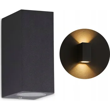 Venkovní osvětlení Venkovní nástěnné svítidlo Telefunken černé GU10 6 W