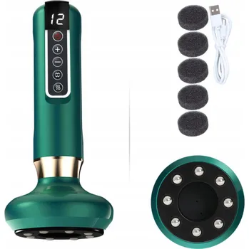 Masážní přístroj ANTICELULITIDNÍ MASÁŽNÍ PŘÍSTROJ S FUNKCÍ ČÍNSKÉ BAŇKY A ZAHŘÍVÁNÍM - ZELENÝ