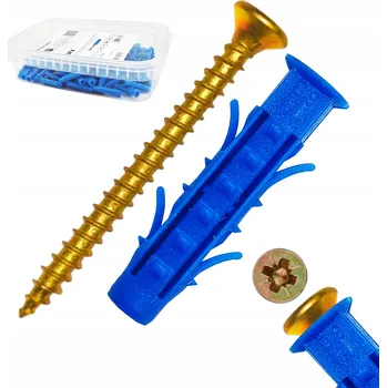 Hmoždinka Hmoždinky 10x50x10 50 ks Rozpěrné hmoždinky Drive Fix s vrutem