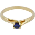 Zlatý prsten se safírem