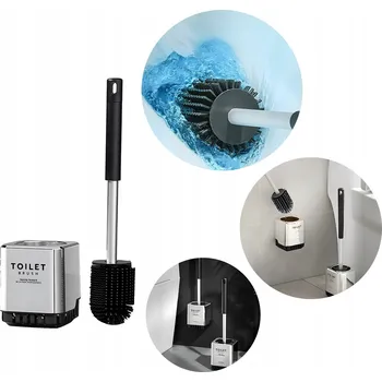 WC štětka PRÉMIOVÁ WC ŠTĚTKA FLEXIBILNÍ ČTVERCOVÁ CHROMOVÁ LOFT