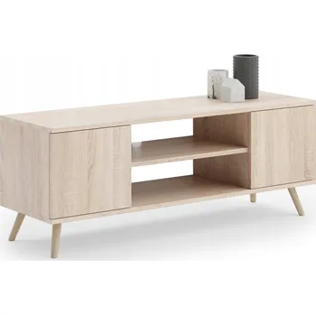Televizní stolek TV stolek FOCUS Skříňka RTV Komoda v skandinávském stylu 155 cm dub sonoma