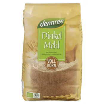 Mouka Dennree Špaldová mouka celozrnná 1kg bio BIO VEGAN Množství: 1 ks