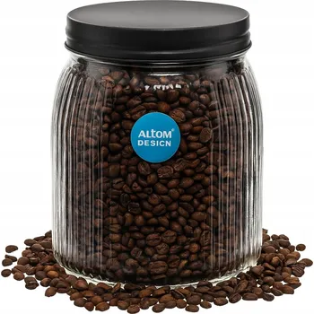 Sklenice Zavařovací Sklenice dekorativní skleněná nádoba na potraviny Altom Design s vroubkováním 950 ml