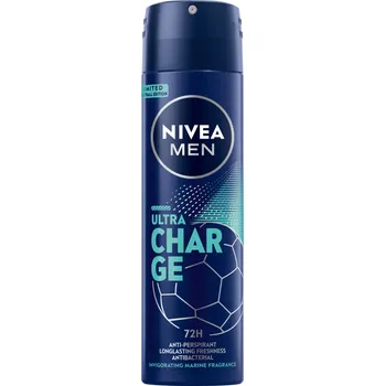 Nivea Men Ultra Charge 72h antiperspirant ve spreji pro muže - mořský 150 ml