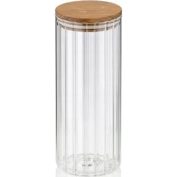 Dóza na potraviny Zásobní dóza Dorothea sklo transparentní 22,5cm 9,0cm 1,1l