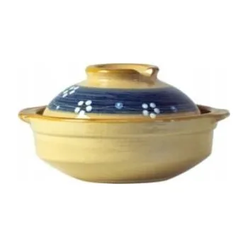 Hrnec Kameninový hrnec s víkem na kimchi, zapékání a guláše, 17 cm