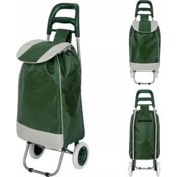Nákupní taška Nákupní vozík BLACK HORSE ZELENÝ s konstrukcí - velký objem