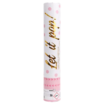 Konfeta Amscan Vystřelovací konfety světle růžové 28 cm