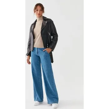 Dámský svetr United Colors Of Benetton Rolák 1002D2348 Béžová Regular Fit XS