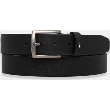 Opasek Kožený pásek Tommy Hilfiger AM0AM14066 černá 99X, vel. 105