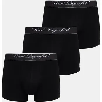 Boxerky Boxerky Karl Lagerfeld HOTEL KARL 3-pack B1M47009 černá 99X, vel. L