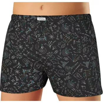 Trenýrky Andrie bavlněné trenky pro učitele PS 5847 černé velikost 3XL-62/64