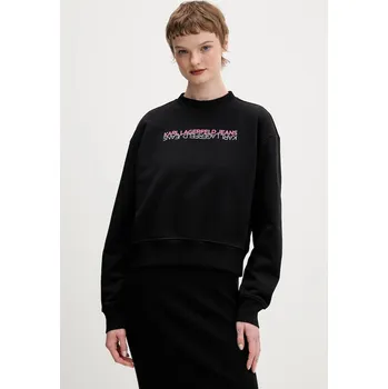 Dámská mikina Bavlněná mikina Karl Lagerfeld Jeans B1W20041 černá 99X, vel. XL